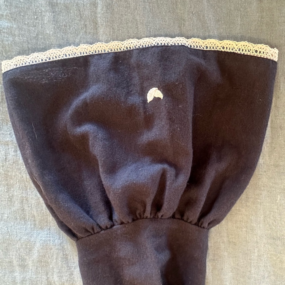 Girls’ Petite Plume Navy Nightgown - Picture 3 of 6